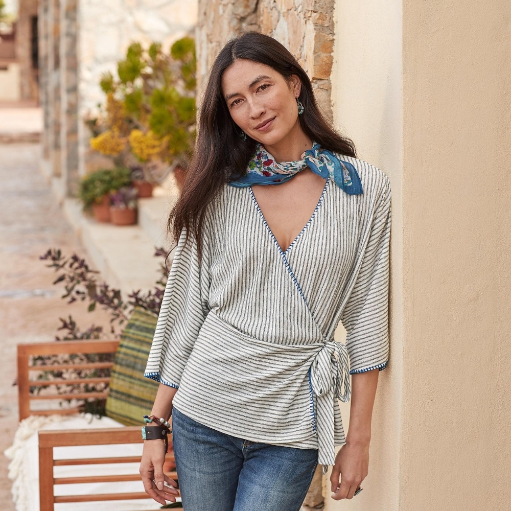 ☀️ Sundance Freya faux wrap top